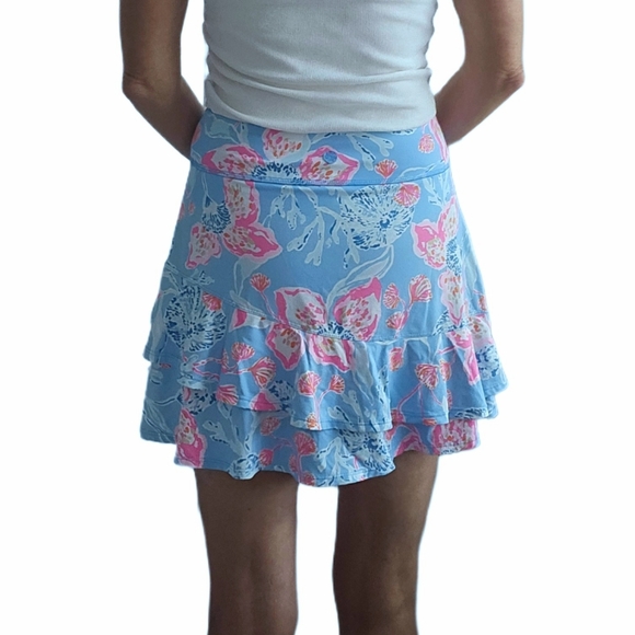 LILLY PULITZER Romana Luxletic Skort in Multi Bahamian Rhapsody - Picture 11 of 13